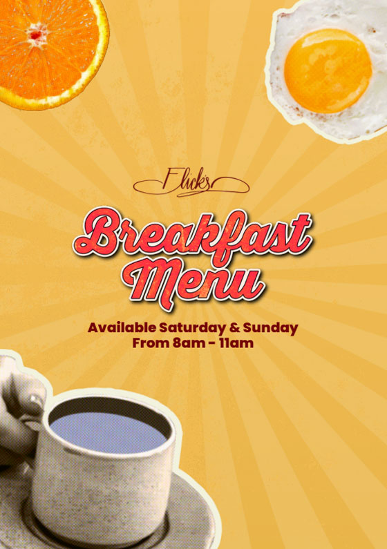 Breakfast menu