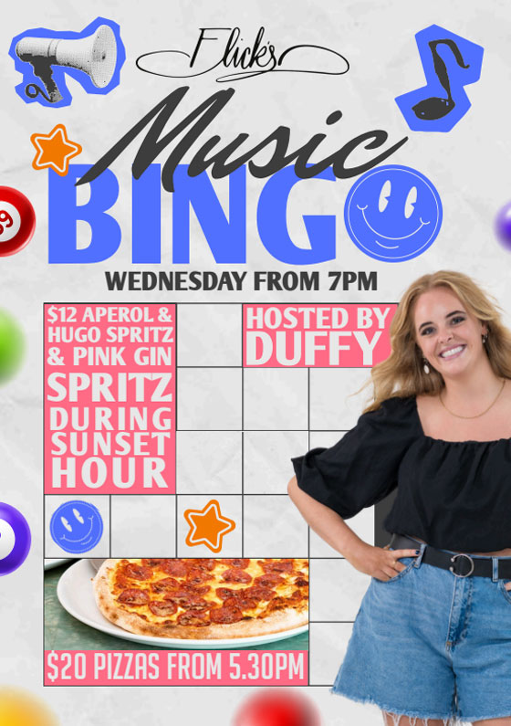Flicks bingo pizza