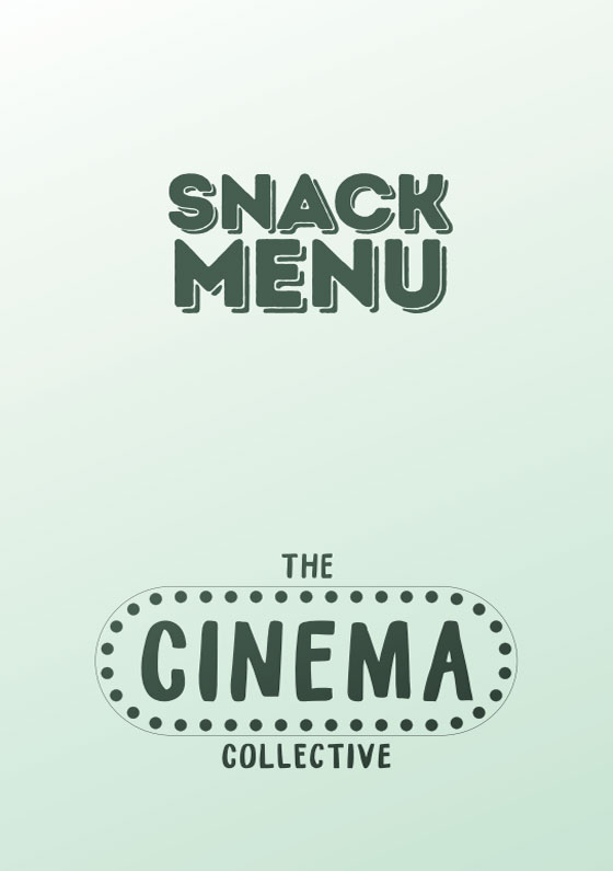 Flicks snack menu