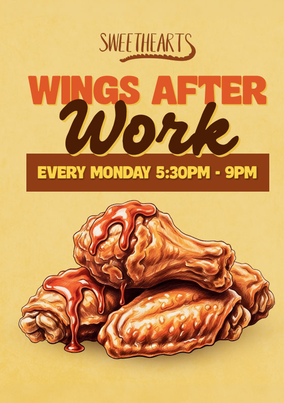 Sweethearts wings after work